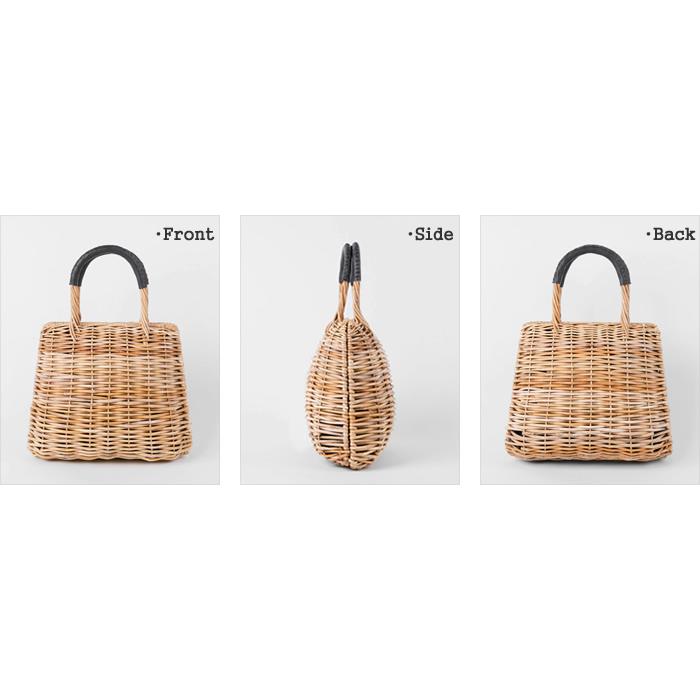 2024SS オッズ/ODDS シェルバッグ アラログかごバッグ ラタン  