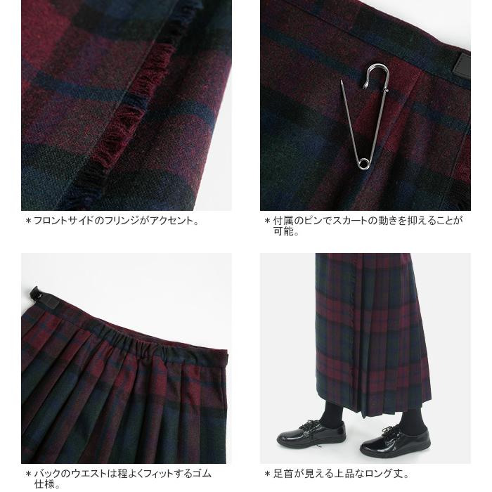 【定番人気】極美品＊オニールオブダブリン ブラックウォッチ キルトラップスカート O'NEIL of DUBLIN（オニールオブダブリン） [クーポンで20%OFF