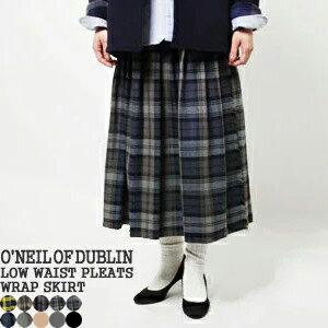 O'NEIL OF DUBLIN バックプリーツロングスカート　オニール　GB8 O'NEIL of DUBLIN（オニールオブダブリン） 50%OFF ローウエスト