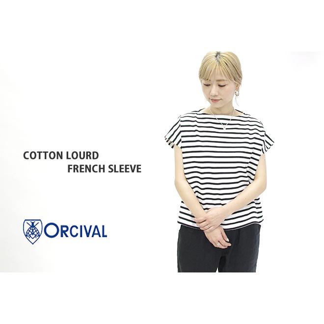 オーシバル/オーチバル/ORCIVAL コットンロード フレンチスリーブ ボーダー 半袖 Tシャツ COTTON LOURD FRENCH SLEEVE B261 レディース[1点のみメール便可能]｜jscompany-store｜03