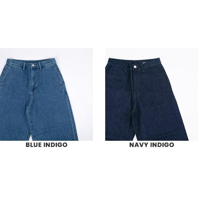 美品 Orcival ワイドデニムトラウザーズパンツ 1 濃紺 ユニセックス ORCIVAL（オーシバル） オーシバル/オーチバル/ORCIVAL ワイドデニム