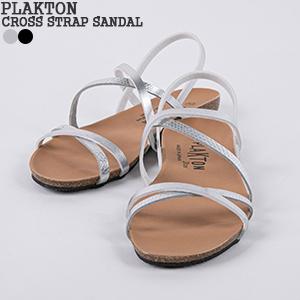 PLAKTON（プラクトン） 20%OFF クロスストラップサンダル フラット