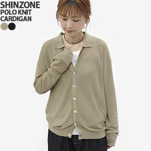 【THESHINZONE】21MMSNI03 ポロ長袖カーディガン THE SHINZONE（ザ シンゾーン） ザ シンゾーン カーディガン ポロ