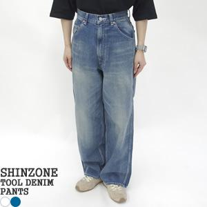 Shinzone（シンゾーン） ツールデニムパンツ ワイドシルエット ハイ