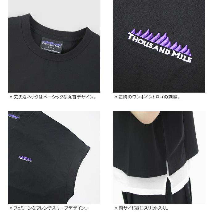 【タグ付き】アメリカーナ×サウザンドマイル　フレンチスリーブTシャツ　2025 タグ付き】アメリカーナ×サウザンドマイル フレンチスリーブTシャツ