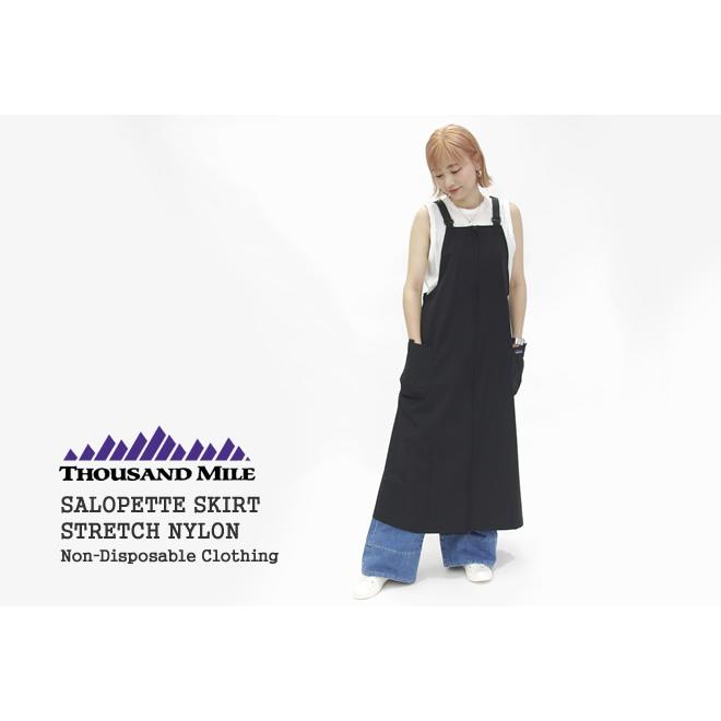 新品　THOUSAND MILE サロペットスカート　サウザンドマイル　ブラック THOUSAND MILE（サウザンドマイル） サロペットスカート｜ROCOCO