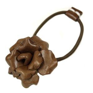 [クーポンで20%OFF]Une Ancre レザーフラワーモチーフ ヘアゴム FLOWER MOTIF HAIR ACCESSORY THR-13 [メール便可能]｜jscompany-store