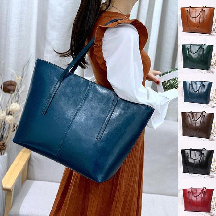 本革 (第二層)牛革 レディーストートバッグ ショルダーバッグ 面接 き  