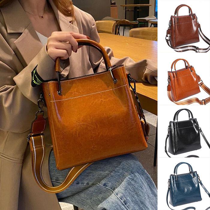 本革(第一層)牛革 レディースハンドバッグ ショルダーバッグ きちんと 