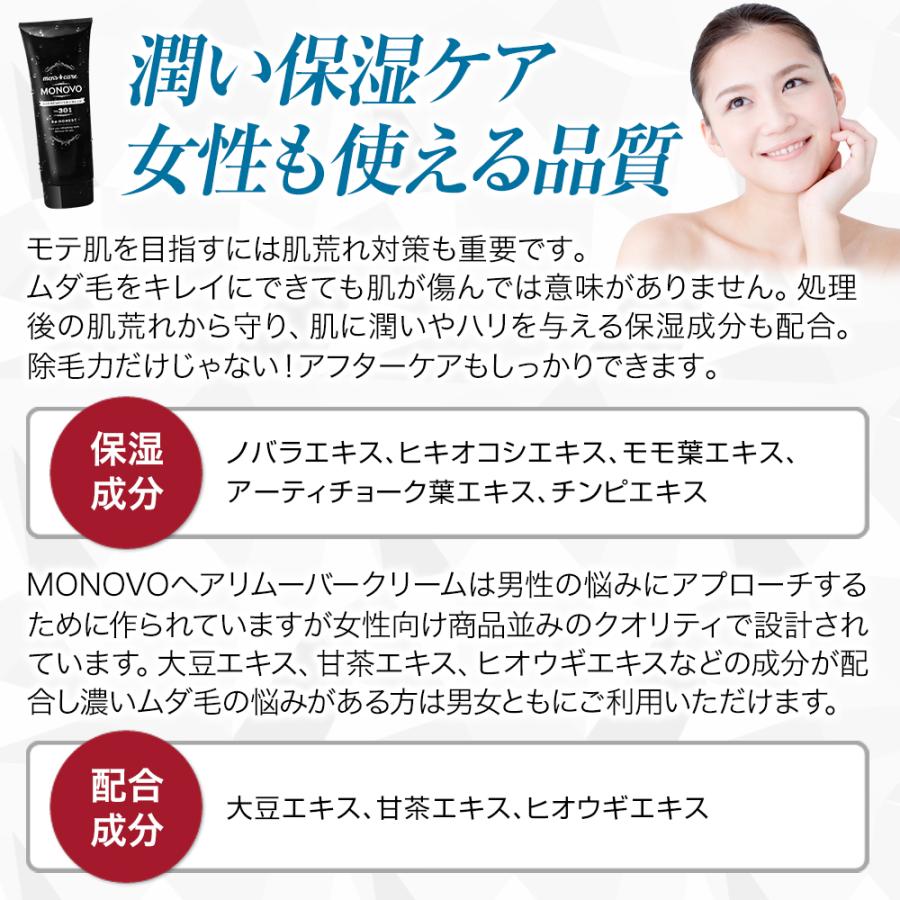 MONOVO（モノヴォ） 除毛クリーム VIO メンズ 医薬部外品 ヘア