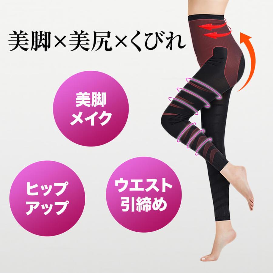 URONA 着圧レギンス 着圧スパッツ 補正下着 矯正下着 ダイエット 寝