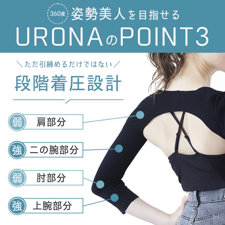 URONA 公式正規品 二の腕シェイパー 二の腕 着圧 引締め 痩せ