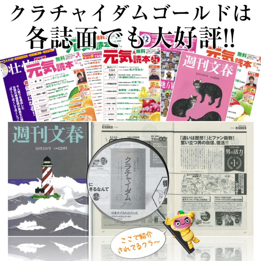 ★愛用者12万人超え！★ クラチャイダムゴールド アルギニン マカ 3.6倍越え 精力剤 が不安な方に クラチャイダム サプリメント 活力 増大 2箱60粒入・約30日分 | 日本サプリメントフーズ | 07