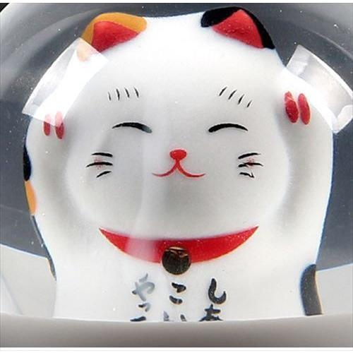 丸型 シフトノブ クリスタル 招き猫 幸せこいこい トラック 自動車 開運 水中花 |  | 04