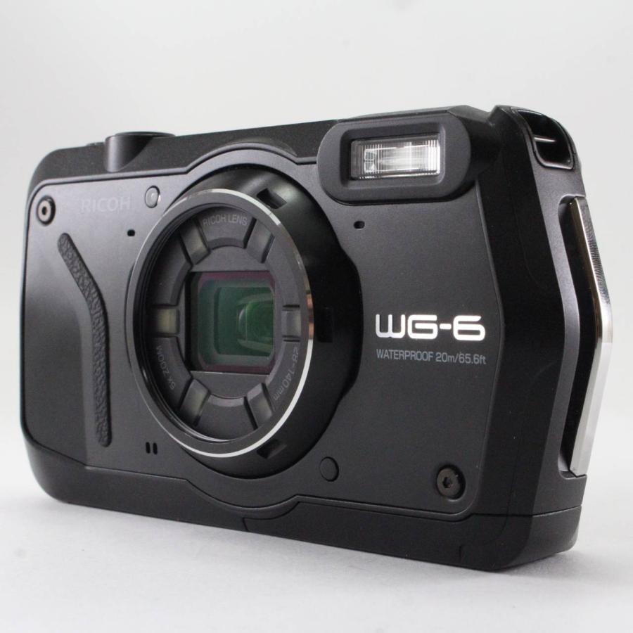 RICOH WG WG-6 ブラック 本格防水カメラ 20メートル防水 耐衝撃 防塵