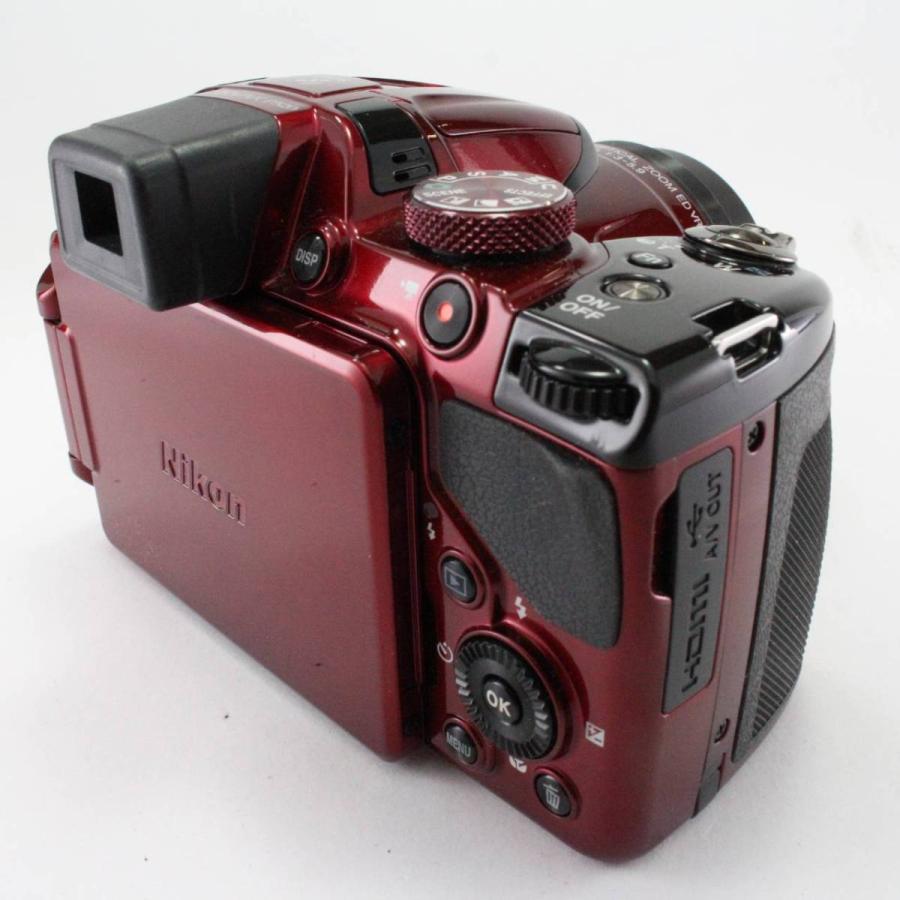 【中古】Nikon デジタルカメラ COOLPIX P520 光学42倍ズーム バリアングル液晶 レッド P520RD｜jsh｜04