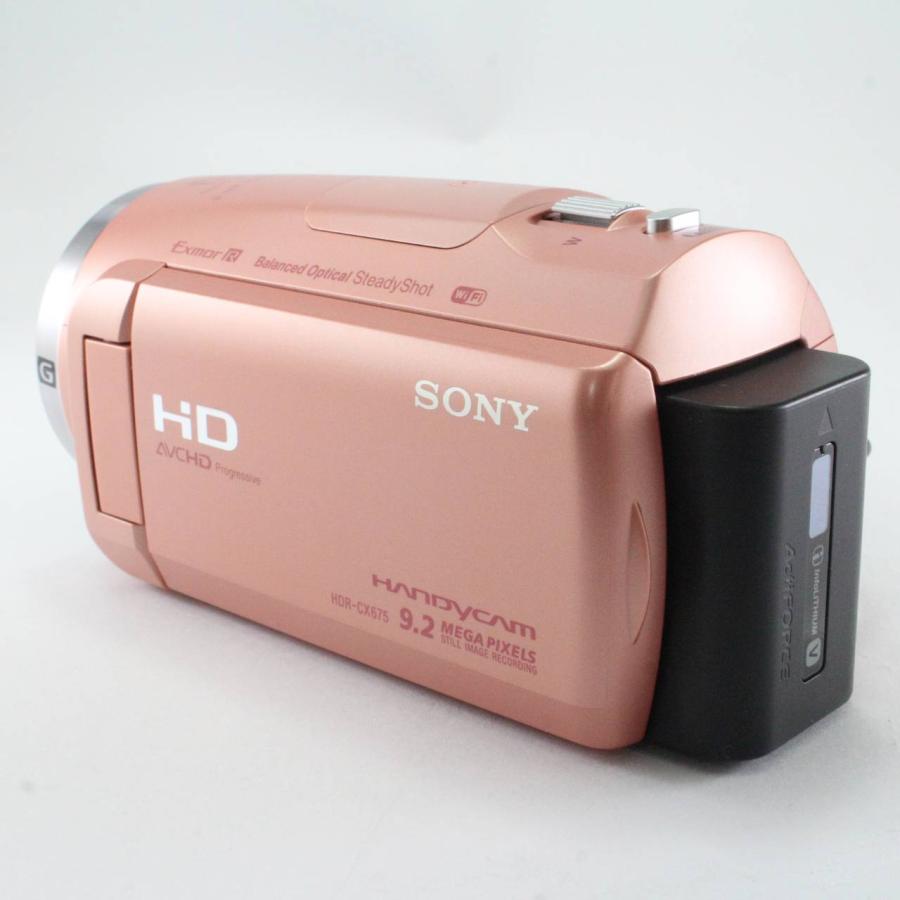 SONY HDR-CX675 ピンク ビデオカメラ SONY（ソニー） ビデオカメラHDR-CX675 32GB 光学30倍 ピンク Handycam