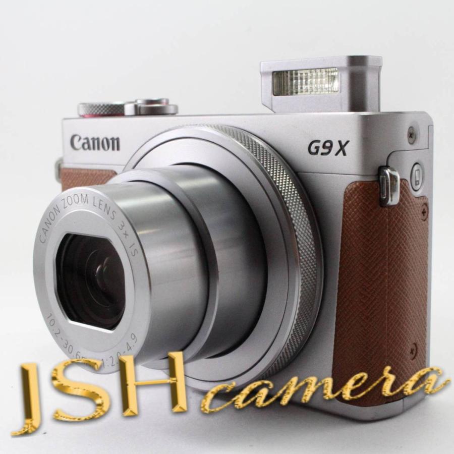 【中古】Canon デジタルカメラ PowerShot G9 X(シルバー) 光学3.0倍ズーム 1.0型センサー PSG9X(SL)｜jsh