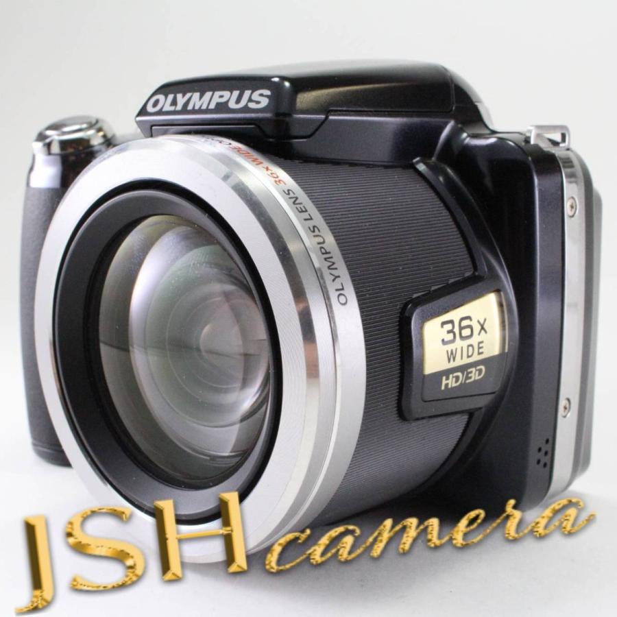 【中古】OLYMPUS デジタルカメラ SP-810UZ ブラック 1400万画素 光学36倍ズーム 3.0型ワイドLCD 広角28mm 3Dフォト機能 SP-810UZ BLK｜jsh