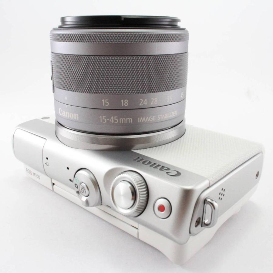 【中古】Canon ミラーレス一眼カメラ EOS M100 EF-M15-45 IS STM レンズキット(ホワイト) EOSM100WH1545ISSTMLK｜jsh｜05