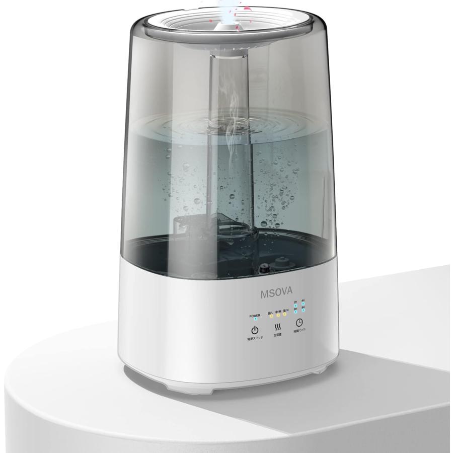 ⭐️加湿器⭐️ 大容量　10〜12畳　3.5リットル　タッチ式　タイマー機能　安心 加湿器 卓上 超音波式 3.5L大容量 3段階霧量 上から給水 30時間連続