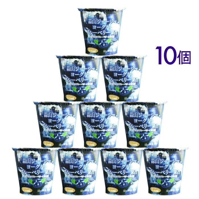 お中元 ギフト ギフト プレゼント 送料無料 ラッピング対応 蒜山ジャージーヨーグルトブルーベリー果汁10個セット