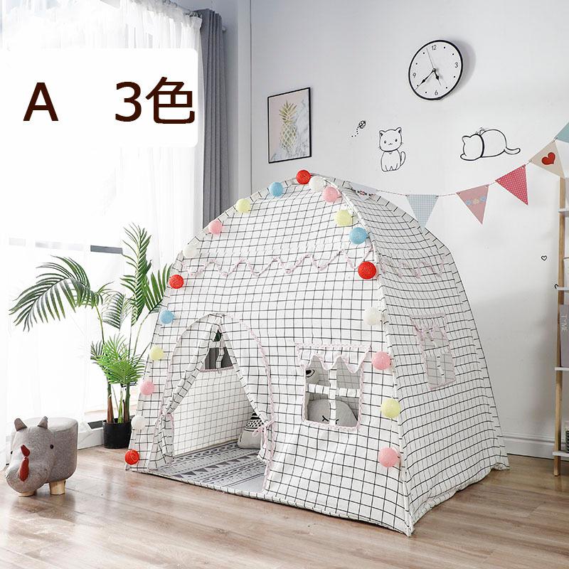 限定セール ティピーテント チエック柄 北欧 キッズテント 睡眠テント 子供部屋 キッズ シンプル 女の子