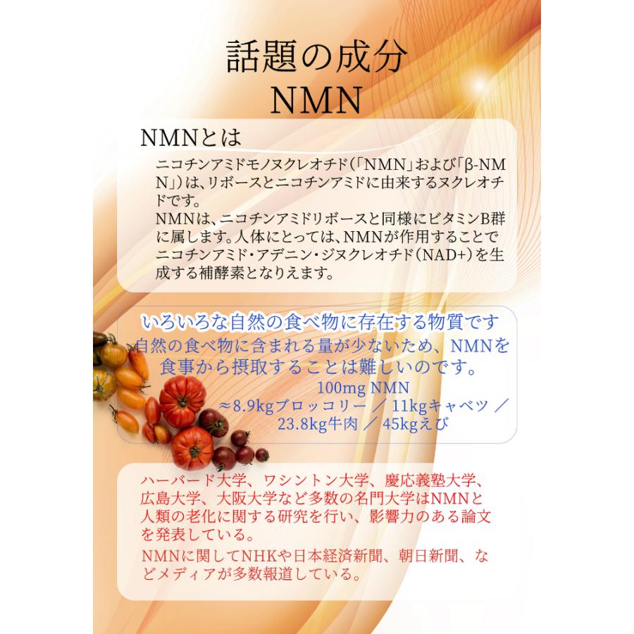 SALE 30％OFF】生の泉 NMN サプリメント / 抗老化 エイジング NMN成分