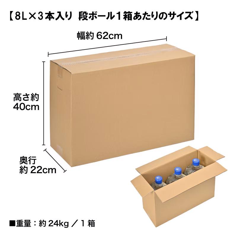「一括購入」水 ミネラルウォーター 富士忍野 Mt.Fuji Springs 8L×3本入り/6セット(18本) swa01055の画像