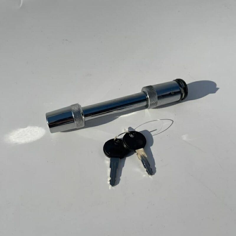 ポールマウントロックキー ストレート スチール レシーバーロック トレーラー部品 牽引車 安全 カギ付 鍵 トランスポーター 盗難防止 045606 |  | 03