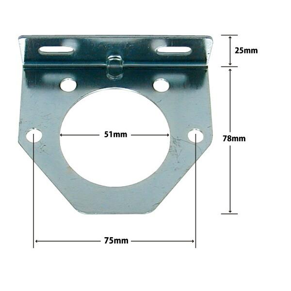 車側 配線 コネクターステイ スチール 11-771 コネクター ステー トレーラー部品 ボート トレーラー |  | 01