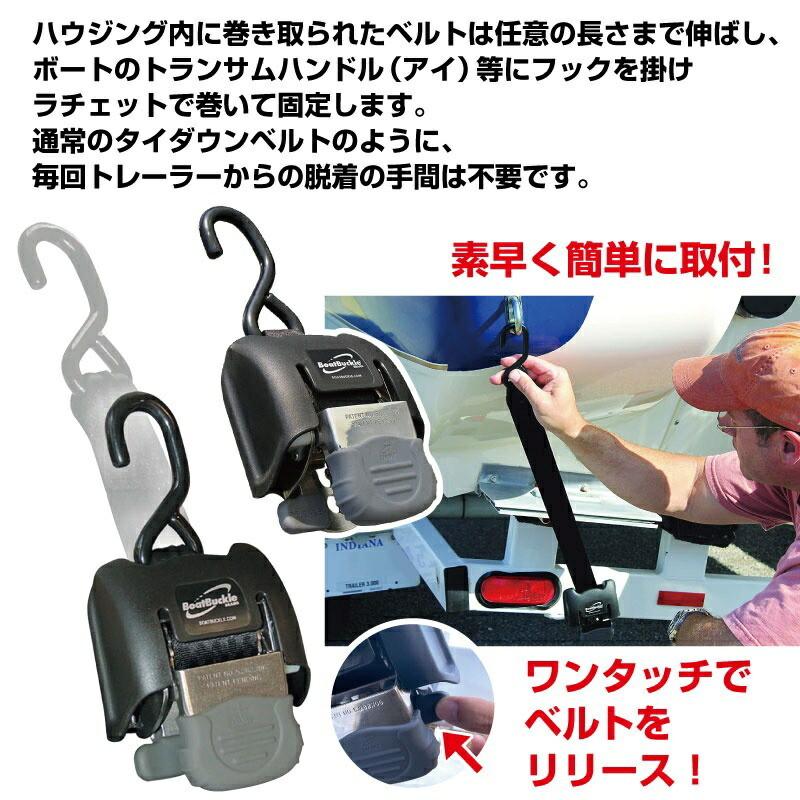 BoatBuckle ボートバックル トランサム タイダウンベルト パッド BoatBuckle ボートバックル トランサム タイダウンベルト パッド