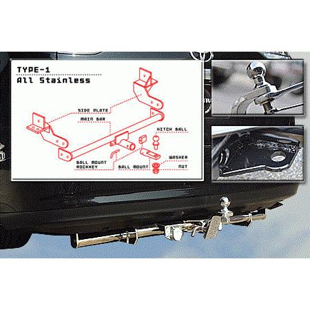 トヨタ TOYOTA ランクルプラド120系 ヒッチステンレス タイプ1 9034-01 タイトジャパン メーカー直送、代引キ不可 |  | 01