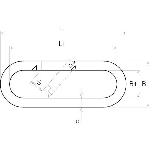 Sカラビナ ステンレス 10mm SUS304 浅野金属工業株式会社 ASANO |  | 01