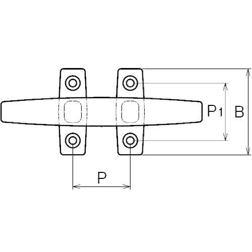 クリート 100mm SCS14(SUS316相当) 浅野金属工業株式会社 ASANO |  | 01