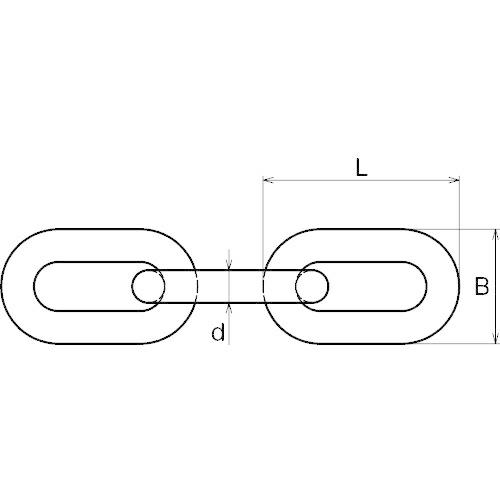 チェーン (普及品) SUS304 6φ×30m 浅野金属工業株式会社 ASANO |  | 01