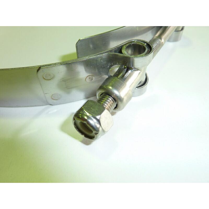 JL52-11431222 ステンレス T-ボルト クランプ 114.3~122.2mm 1個入 エキゾースト フィッティング |  | 02