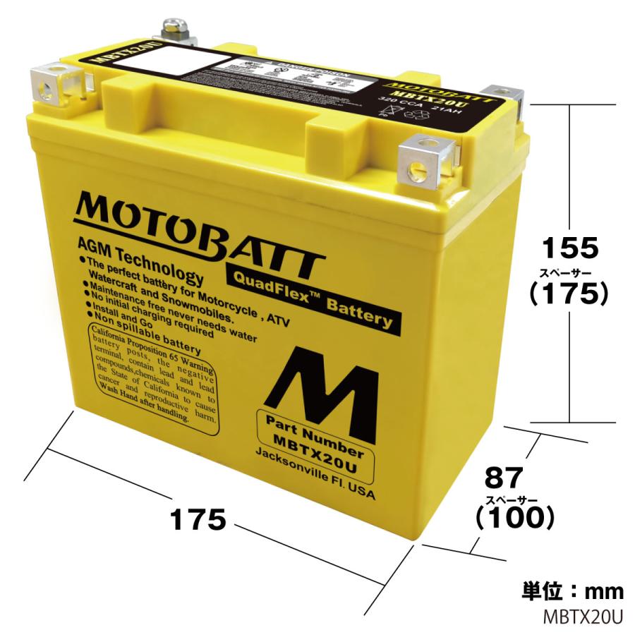 MOTOBATT MBTX20U バッテリー & MBPDCWBチャージャーセット 初期充電済 即使用可能 メンテナンスフリー 水上オートバイ ジェット モトバット |  | 09