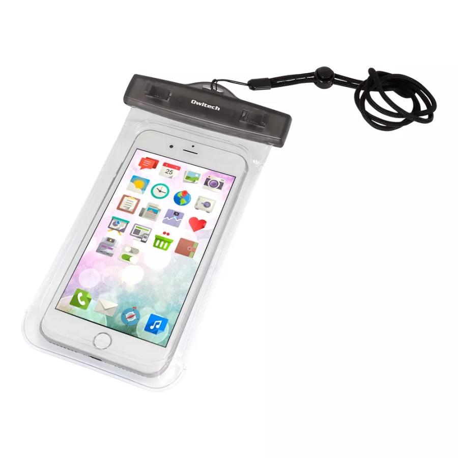 OWLTECH オウルテック 防水ケース ソフトタイプ ネックストラップ付 携帯電話 スマホ ライトブルー/ピンク/クリア/ブラック OWL-WPCSP12 |  | 06