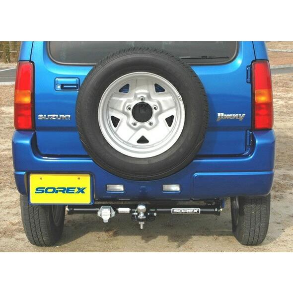 スズキ ジムニー JB23W コンビ ヒッチメンバー ハーフステンレス SOREX ソレックス SS-021 メーカー直送、代引キ不可 | SOREX | 01