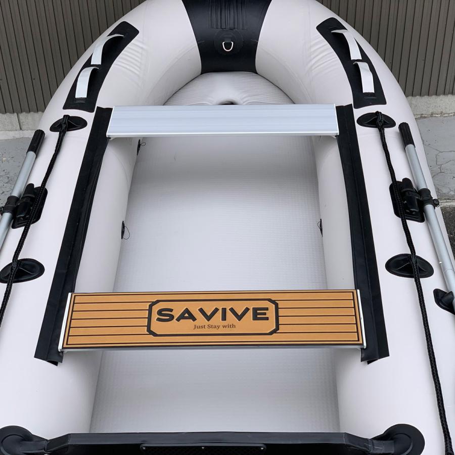 SAVIVE サバイブ ゴムボート 4人乗り 免許不要 ミニボート エントリーセット (グレー) HONDA ホンダ 2馬力船外機付 インフレータブルボート SV-IBA300H-E |  | 08