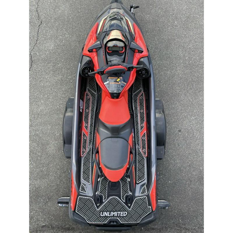 SEADOO デッキマット テープ付き RXT-X チェッカー 各色 UNLIMITED