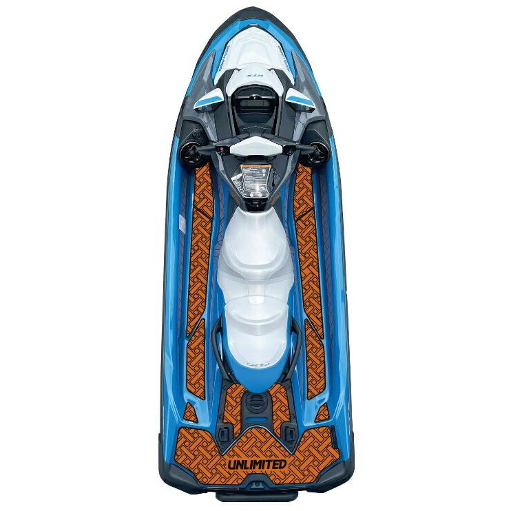 UNLIMITED アンリミテッド SeaDoo デッキマット テープ付 RXT230/GTX/GTX LTD/WAKE PRO 230 (2019-) レクタングル ジェットスキー 水上バイク UL51132 | UNLIMITED