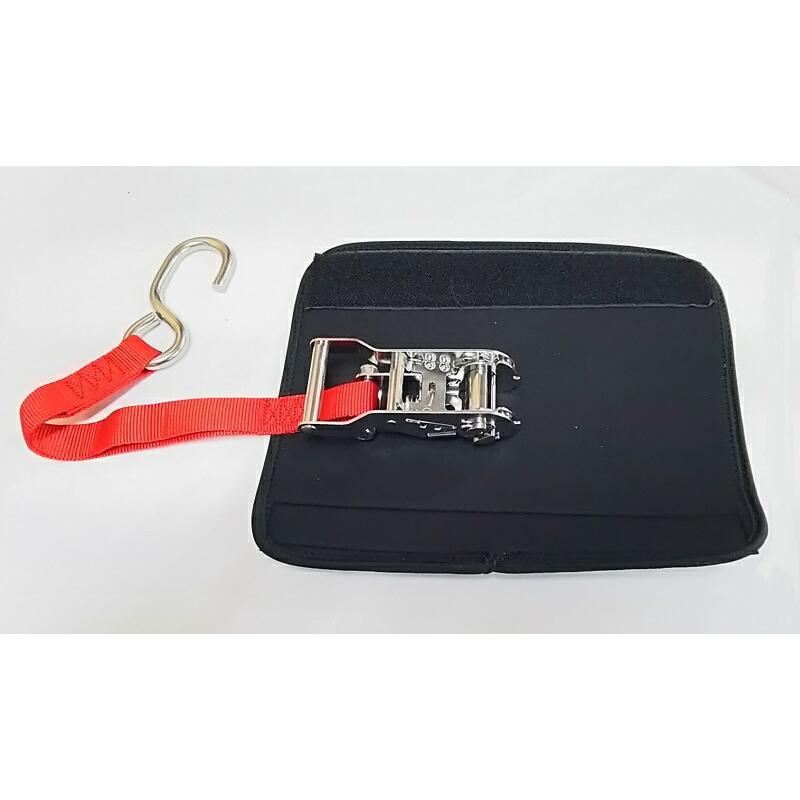 UNLIMITED アンリミテッド タイダウンベルト カバー タイダウンパッド トレーラー ボート ラッシングベルト ジェットスキー 2枚セット ブラックL ULT131BK-L2 | UNLIMITED | 03