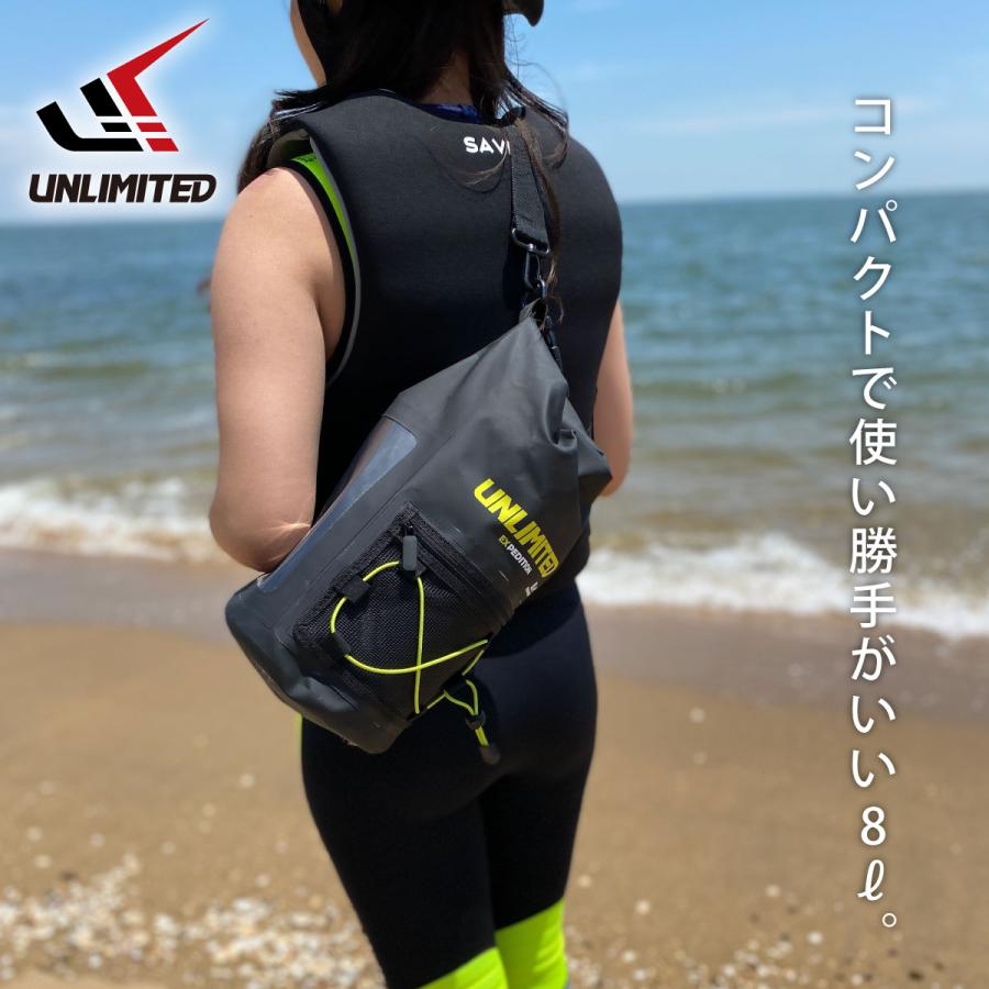 UNLIMITED（アンリミテッド） ドライバッグ 防水バッグ ショルダー 海