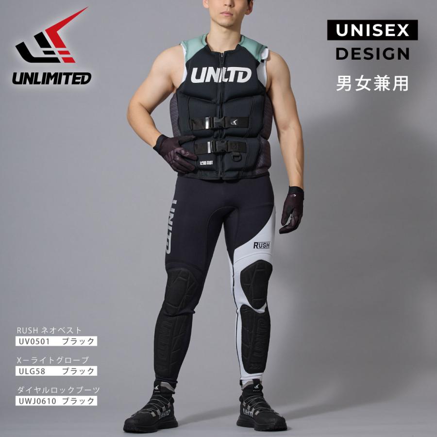 UNLIMITED アンリミテッド RUSH ライフジャケット メンズM 黒 UNLIMITED（アンリミテッド） ライフジャケット 大人用 メンズ