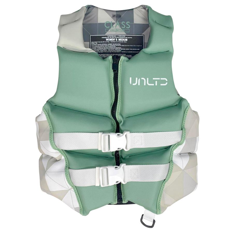 2025新作 UNLIMITED CLASS 女性用 ライフジャケット 小型特殊 黒/緑