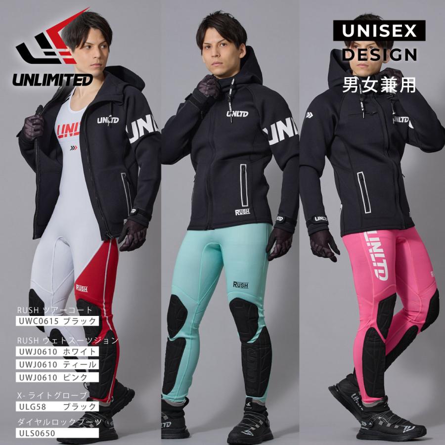 2025新作 UNLIMITED RUSH TOUR COAT ラッシュ ネオプレン ツアーコート ユニセックス ウエット素材 マリンスポーツ アウトドア UWC0615 |  | 15