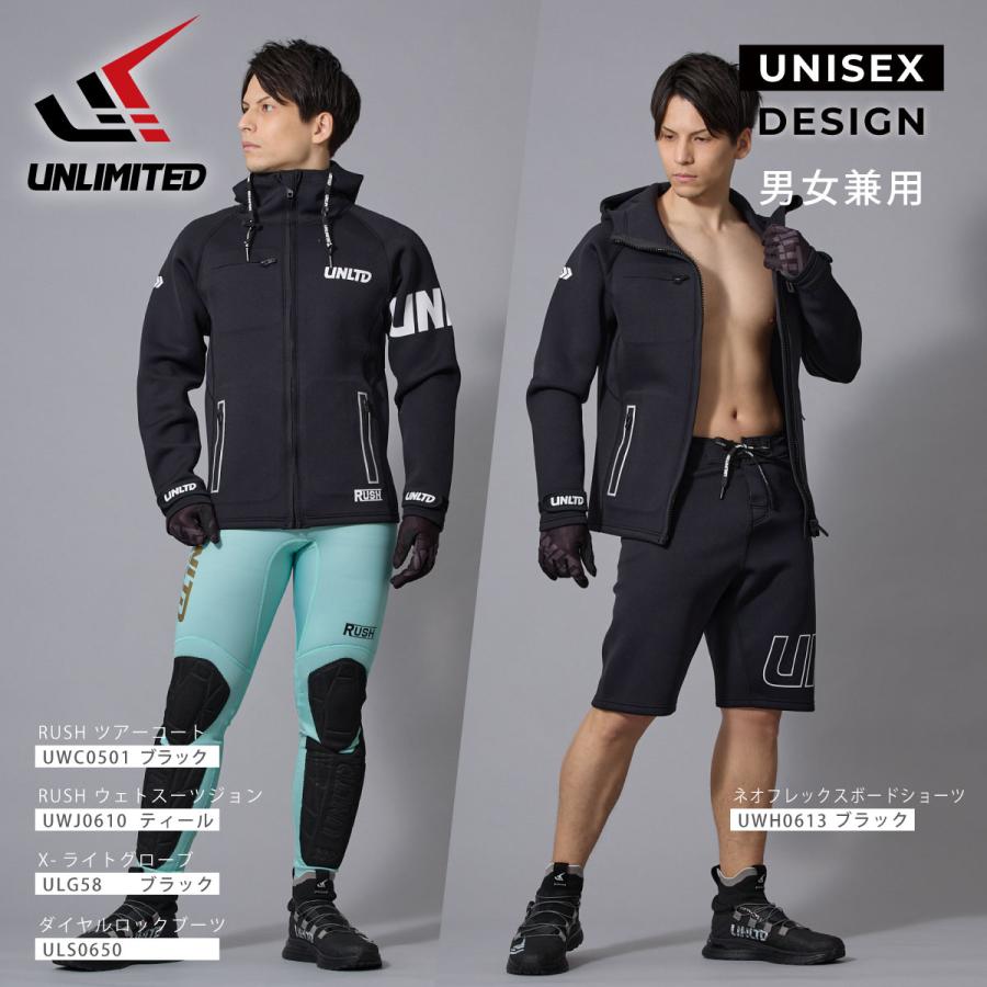 2025新作 UNLIMITED RUSH TOUR COAT ラッシュ ネオプレン ツアーコート ユニセックス ウエット素材 マリンスポーツ アウトドア UWC0615 |  | 20