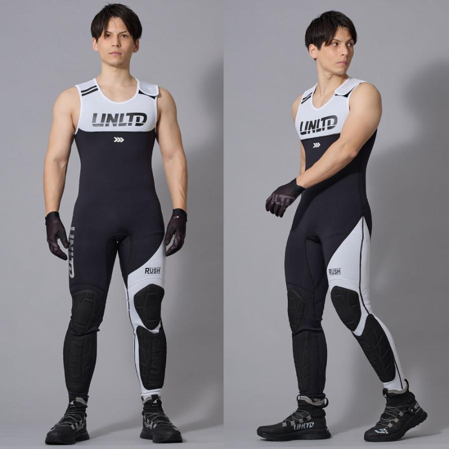 2025新作 UNLIMITED RUSH ロングジョン メンズ ウェットスーツ 黒/白/ティール/ピンク XS-XLW UWJ0610 |  | 08